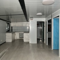 Maison conteneur extensible prête à l'emploi 20ft 40ft, 2-3 chambres, étanche, préfabriquée, avec cuisine et salle de bain, pour hôtel, villa, appartement