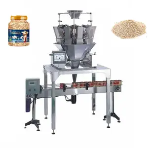Mesin kemasan isi sereal/tepung gandum, mesin kemasan multi kepala 500g 1kg