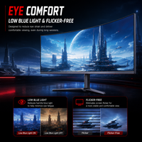 Monitor Gaming de 165hz con Pantalla Curva LED 2k 4k de 34 Pulgadas Wqhd, Monitor Gaming de 32 Pulgadas 4k Ultra Curvo, Pantalla LED Ancha para PC Gaming
