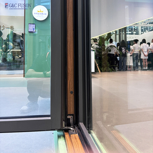 Chất lượng cao bão trượt cửa sổ nhà máy trực tiếp từ Phật Sơn giá rẻ giá PVC uPVC cửa sổ cửa ra vào với louver loại rèm - Product Image 5