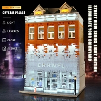 Moule King 16021 puzzle modèle crystal house jouet pour enfants Lepini city street view blocs de construction jouets pour enfants