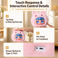 Peluche Intelligente à Commande Vocale avec Écran HD et Yeux Connectés, Breloque de Sac IA Intelligente, Cadeaux pour Enfant, Jouets en Peluche Panda Confortables