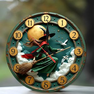 Round Wooden <b>Wall</b> <b>Clock</b> 25x25Cm <b>Silent</b> Home Decor For Bedroom Living Room - Product Image 1