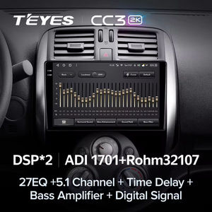 <span class=keywords><strong>TEYES</strong></span> <span class=keywords><strong>CC3</strong></span> 2K para Nissan Sunny Versa C17 2012 - 2014 Radio de coche reproductor de vídeo Multimedia navegación estéreo GPS <span class=keywords><strong>Android</strong></span> 10 - Product Image 3