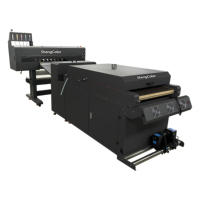 Imprimante DTF Shengcolor 2/4 I3200 avec tête d'impression 60 cm, imprimante à film de transfert direct avec machine à secouer la poudre et four pour T-shirts