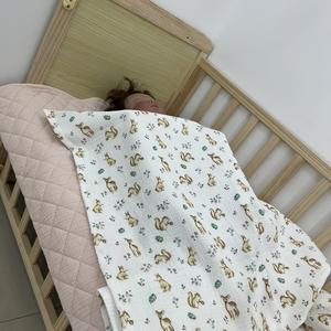 Mantas de bebé con estampado de animales de panal de gofres de algodón 100% para recién nacidos - Product Image 2