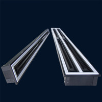 Diffuseur linéaire à 2 fentes, taille personnalisée, diffuseur linéaire en aluminium de haute qualité pour la climatisation, grille de ventilation