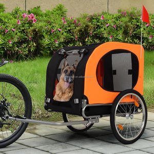 Cochecito grande para mascotas, carrito plegable fácil, marco de remolque para perros, carrito para mascotas, vagón para bicicleta con acoplador de bicicleta Universal - Product Image 1