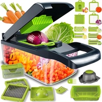 Handmatige Groente Shredder Grinder Aardappel Vegetarische Ui Chopper Mandoline Slicer Dicer Groente Slicer Cutter Groente Chopper