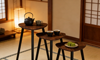 Table à collation, table mobile, table gigogne, table basse, table d'appoint