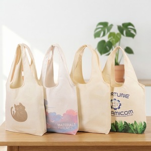 Bolsa de Mano de Lona Reciclada Ecológica con Logotipo Personalizado, Bolsa de Compras Reutilizable para Viajes con Impresión - Product Image 2