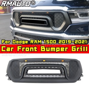 Grille de pare-chocs avant de voiture, grilles de course, calandre pour Dodge RAM 1500 2019-2021, kit carrosserie, accessoires de voiture - Product Image 2
