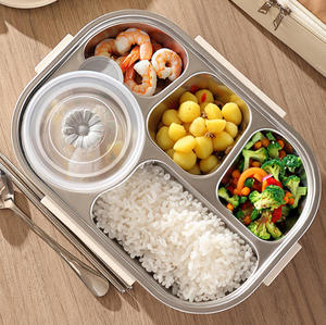 Boîte à lunch isotherme en acier inoxydable 304, bento pour adultes, conteneur alimentaire hermétique anti-fuite - Product Image 1