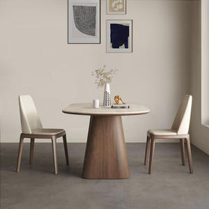 Ensemble table et chaises de style nordique, 4 pièces, rectangulaire, en bois de frêne, gain de place, pour salle à manger - Product Image 4