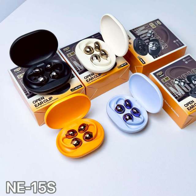 2026 New Wireless Earbuds Bone Conduction Open Wireless Ear Sports Headphone Earbuds Bt 5.4 Wireless Ear Clip Earphone Headset