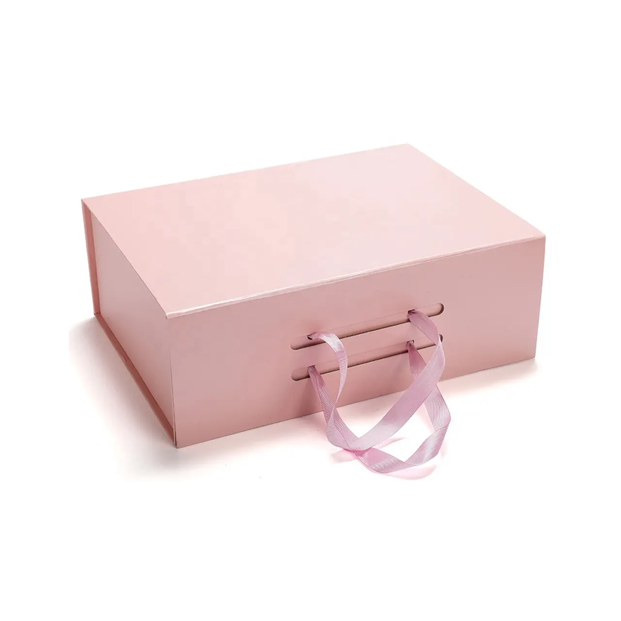 Premium Handmade Luxury Custom With Logo Small Pink Paper Cardboard Jewelry Ring Set Travel Storage Magnetic Gift Packaging Box