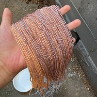 Perles d'eau douce colorées en forme de riz de 2-2,5 mm, naturelles, non-nucléées, mini-perles semi-finies pour collier DIY, longueur 39 cm