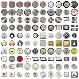 Accessori per ascensori quadrati in stile moderno di migliore qualità Touch Lift pulsante con Braille - Product Image 4