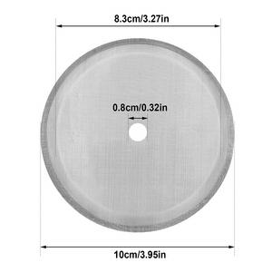 프렌치 프레스 교체 카페티에르 필터 메쉬 스크린 4 인치 스테인레스 스틸 재사용 8 컵 34 OZ 1000 ml 커피 차 메이커 - Product Image 2