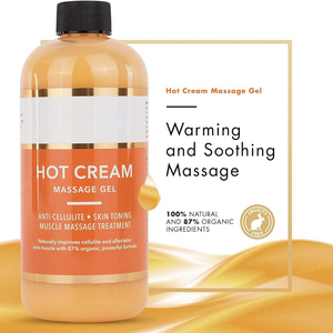 Crème chaude <span class=keywords><strong>Gel</strong></span> de massage Crème naturelle et 87% bio Crème de massage tonifiante pour la peau à usage multiple - Product Image 4