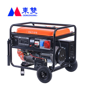 Sayide Air-Cooled Gasoline Engine <b>Generator</b> 220V Single Phase 380V Dual Voltage 50/60Hz Outdoor Construction Use - Product Image 4