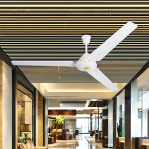 Ventilateur de plafond extérieur blanc de 56 pouces avec moteur en cuivre et commande mécanique pour hôtels, en métal, pour le refroidissement de l'air, modèle OEM - Product Image 5