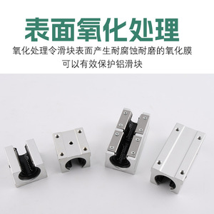 Rail de guidage linéaire SBR12 16 20 en alliage d'aluminium de précision semi-ouvert pour équipement de communication - Product Image 4