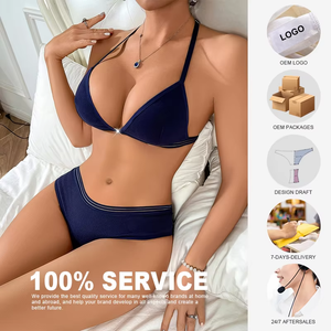 Women Bra Panty Set Soft Cotton 2 Piece Backless Breathable Daily <b>Lingerie</b> High Quality <b>Teen</b> Girls - Product Image 5