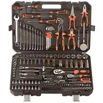 142 pezzi 1/4 "1/2" Set di chiavi a bussola a cricchetto Kit di strumenti per cassetta degli attrezzi chiave chiave per riparazione auto meccanici herramientas kit per auto