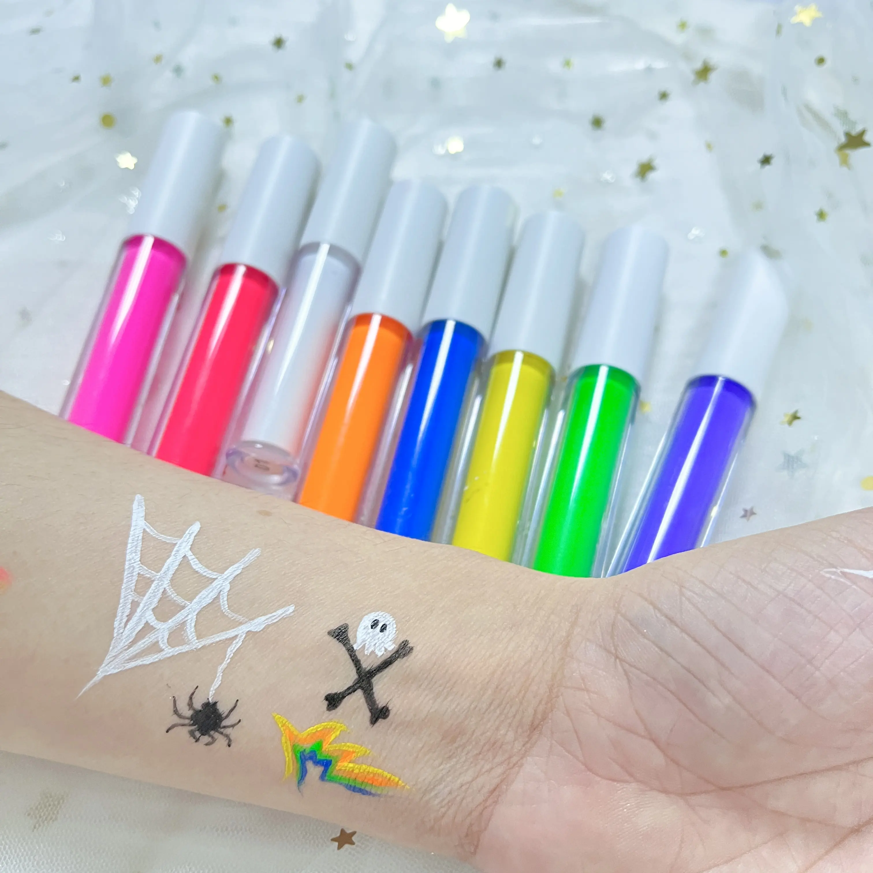 Private label eyeliner new design makeup 8 colored waterproof liquid eyeliner