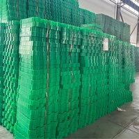 Tapis en plastique pour écurie équestre, dalle pour enclos à chevaux, stabilisateur de sol en gravier, contrôle de la boue, grilles de sol, géogrille, travaux de terrassement
