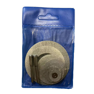 Diamond Glass Cutting Disc Adhesive Backed Carbide 9 Pcs In Blue <b>Bag</b> For Tile Grinding Polishing - Product Image 1