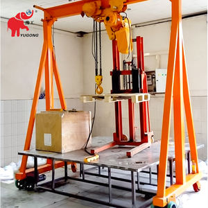 Grúa pórtico móvil portátil ligera de 1, 2, 3, 4, 5, 6, 7 y 8 toneladas con polipasto eléctrico - Product Image 3