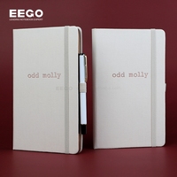 Lain-Cuaderno de lino personalizado, libreta de tela de lino con estampado de tapa dura, diario de libro de reflexión diaria para el embarazo