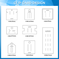 Carte en papier cartonné vert de 400g pour bijoux, carte pour boucles d'oreilles, collier, carte d'affichage de bijoux, impression de logo personnalisée, couleur disponible