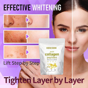 Poudre de peptides de collagène OEM ODM pour éclaircir la peau, soutenir la vitamine C, collagène marin, étiquette privée, végétalien, antioxydant, cheveux - Product Image 2