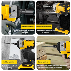 21V Brushless Lithium Battery Cordless Power Drill <b>Set</b> Electric Wrench <b>Set</b> Combination Drill and Angle Grinder for Repair Work - Product Image 6