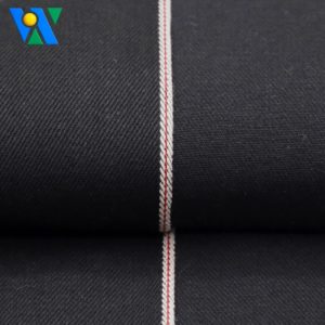 13,8 oz orillo tela vaquera 100% algodón negro puro Jeanet Warp Slub retráctil resistente Indigo hombres Jeans chaquetas sin estiramiento - Product Image 5