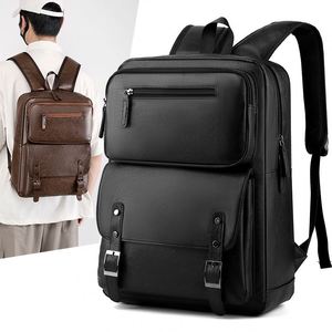 Vintage <b>Computer</b> <b>Bag</b> Durable College Students Backpack Travel Business Men's Waterproof Laptop Backpack - Product Image 3