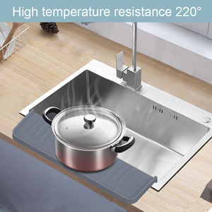 Protections de bord de lavabo en silicone avec ventouse, protection anti-éclaboussures multifonction pour évier, protections de comptoir pour évier de cuisine - Product Image 3