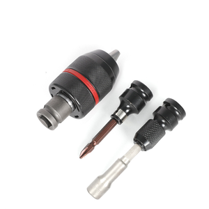 <span class=keywords><strong>Mandrin</strong></span> de perceuse à trois mâchoires en acier à serrage excentrique auto-serrant pour perceuse à percussion, adaptateur de clé électrique - Product Image 4