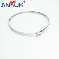 Collier de serrage à vis sans fin robuste en acier inoxydable galvanisé sur mesure 304 316, diamètre réglable 16mm-320mm, pour tuyauterie (en pouces)