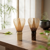 En stock, exportation au Japon, fouet à matcha, fouet en bambou fait à la main, accessoires à matcha, chasen, emballage en boîte kraft 100, fouets à matcha en bambou