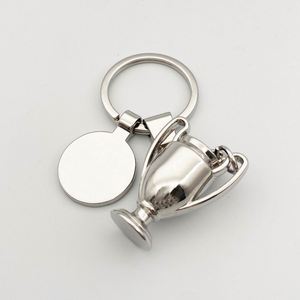 Wholesale Low Price High Quality Custom Metal Football Key Rings Sport Ball and Racket Keychain Promotion Gift - Product Image 3
