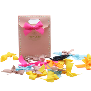 Handmade Shiny Ribbon <strong>Bow</strong> with <strong>Elastic</strong> Cord <strong>Loop</strong> Hot Sale Packaging Decoration for Gifts for Unique <strong>Bow</strong> Knot - Product Image 1