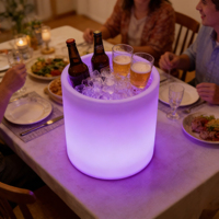 Ember Es LED Desain Modern Plastik RGB Isi Ulang Portabel Tahan Air Awet untuk Pesta, Harga Kompetitif