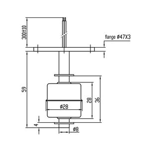 Oem flange חיבור מגנטי כדור מים כדורי דלק מים מתג רמת חיישן ומתגים אחרים למערכת קירור - Product Image 4