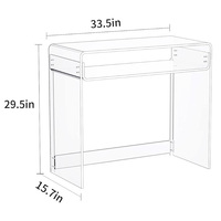 Table personnalisée polyvalente de haute qualité pieds de table en verre acrylique et acrylique table acrylique pour événements