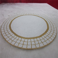 Vente directe d'usine traitement et tapis perlé personnalisé fait à la main tasse Matdishes disque Pad dîner drapeau tapis de Table thé tapis de Table 145