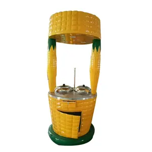 New attractive removable glass fiber food stall sweet corn cart